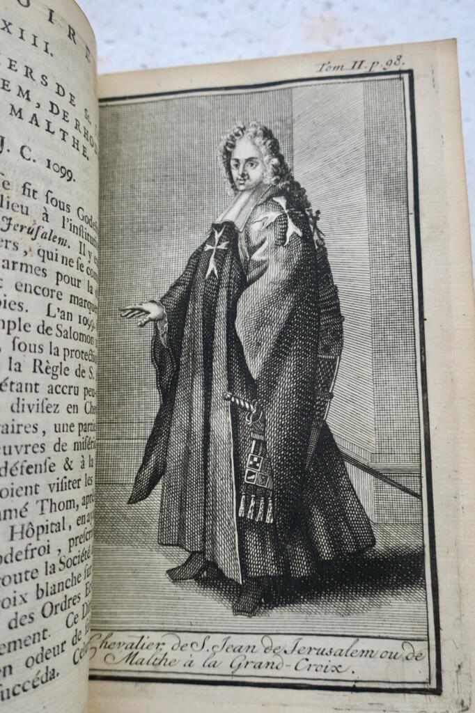 chevalier Histoire des ordres militaires ou des chevaliers 1721