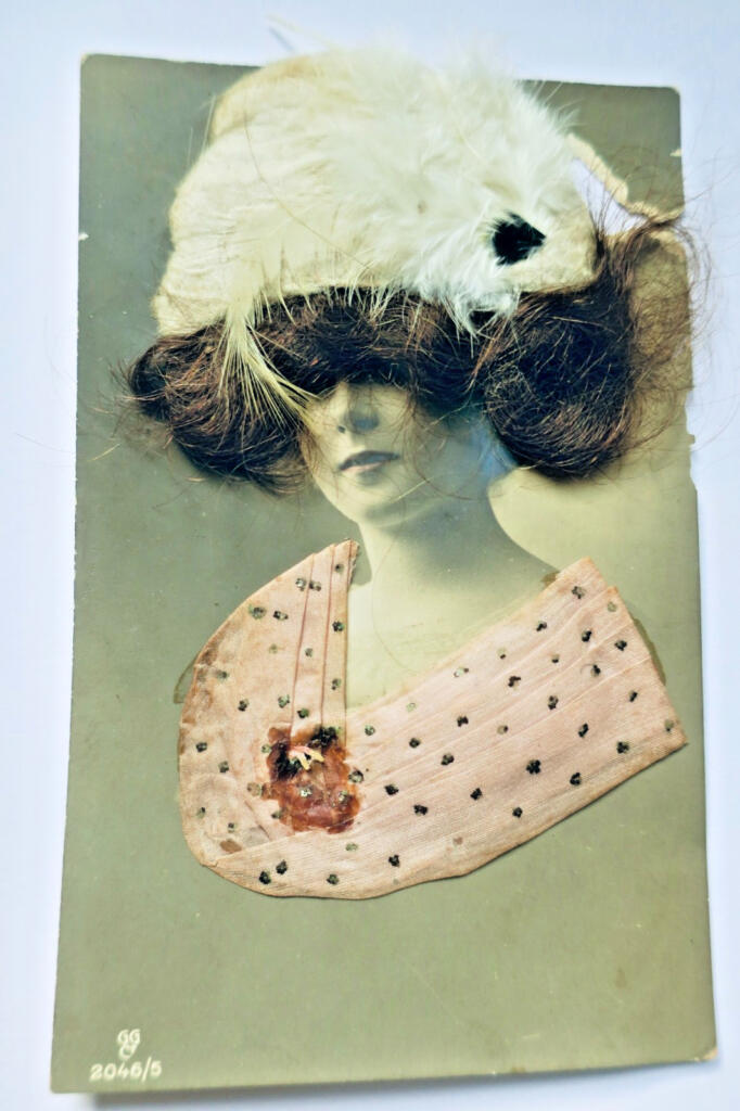 cheveux carte poste à cheveux (authentique)