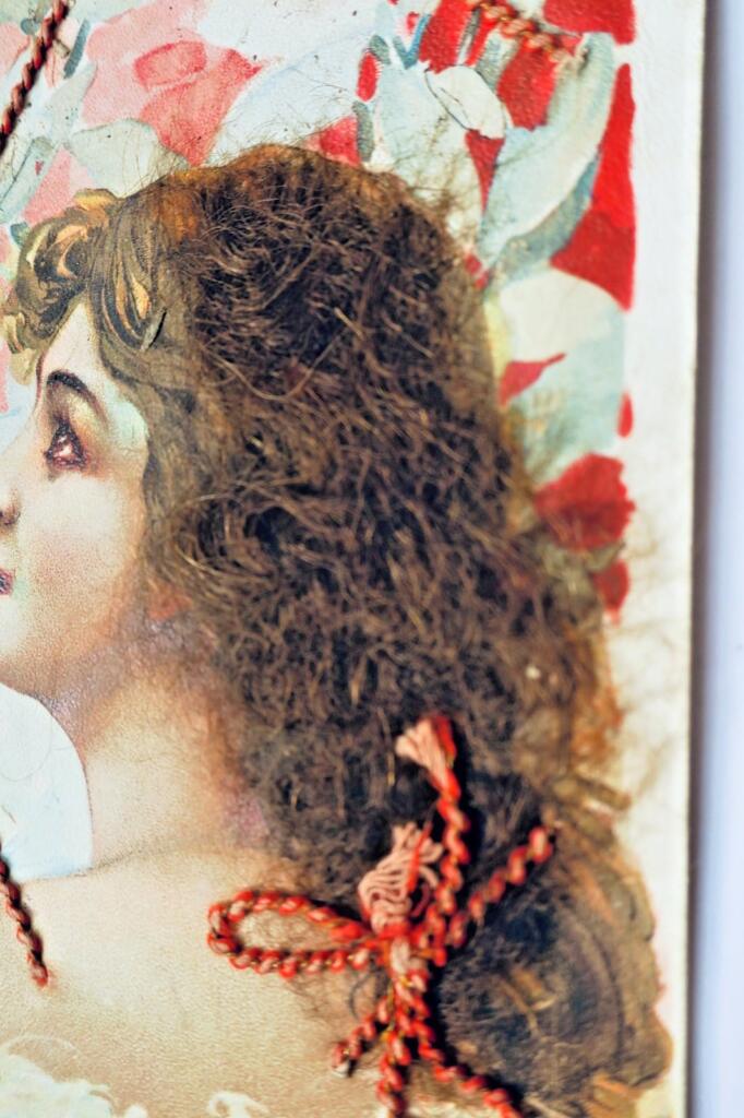 cheveux carte poste à cheveux (authentique)