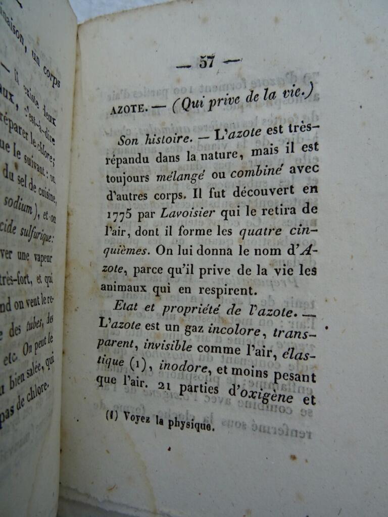 Chimie élémentaire 1838