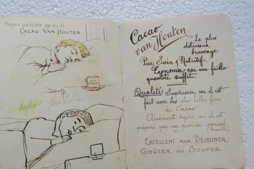 chocolat album van Houten pour apprendre le dessin 140 x 100 mm.