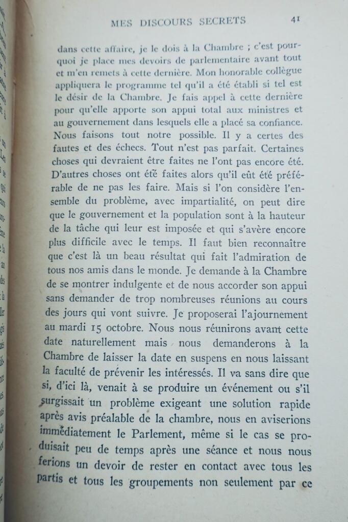 CHURCHILL WINSTON MES DISCOURS SECRETS