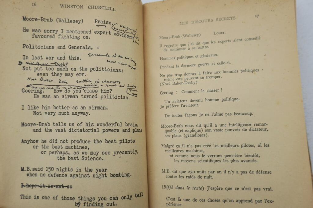 CHURCHILL WINSTON MES DISCOURS SECRETS