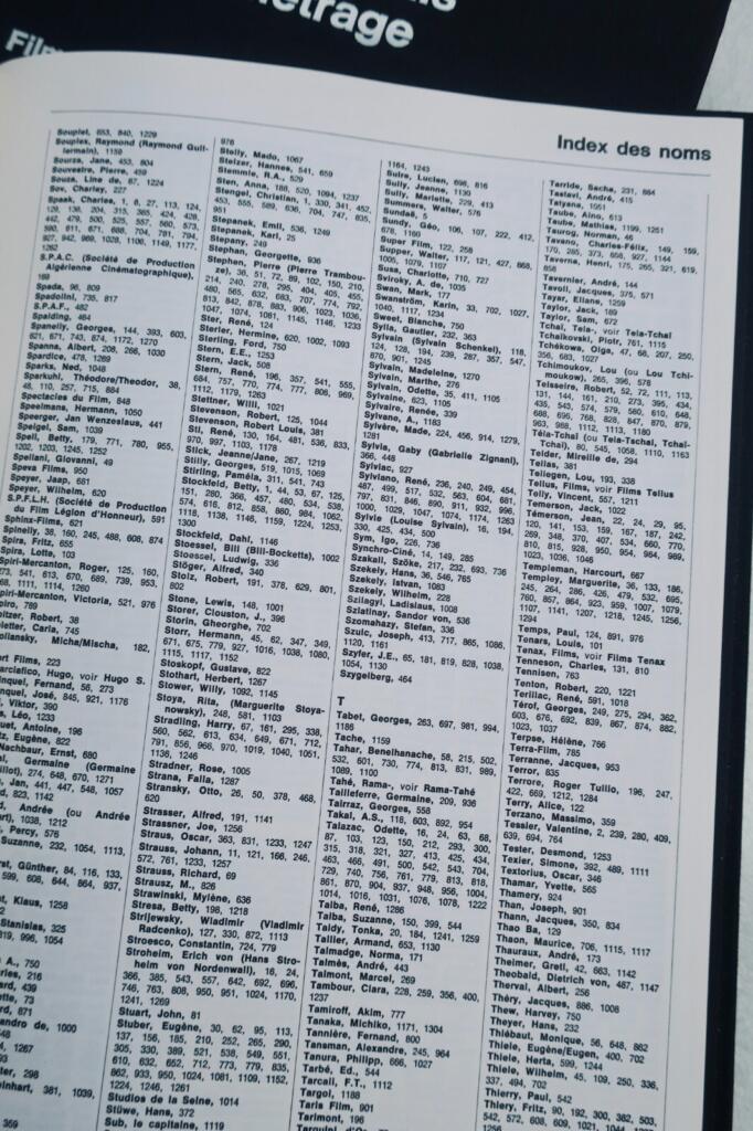 Filmkatalog von 1929 bis 1939