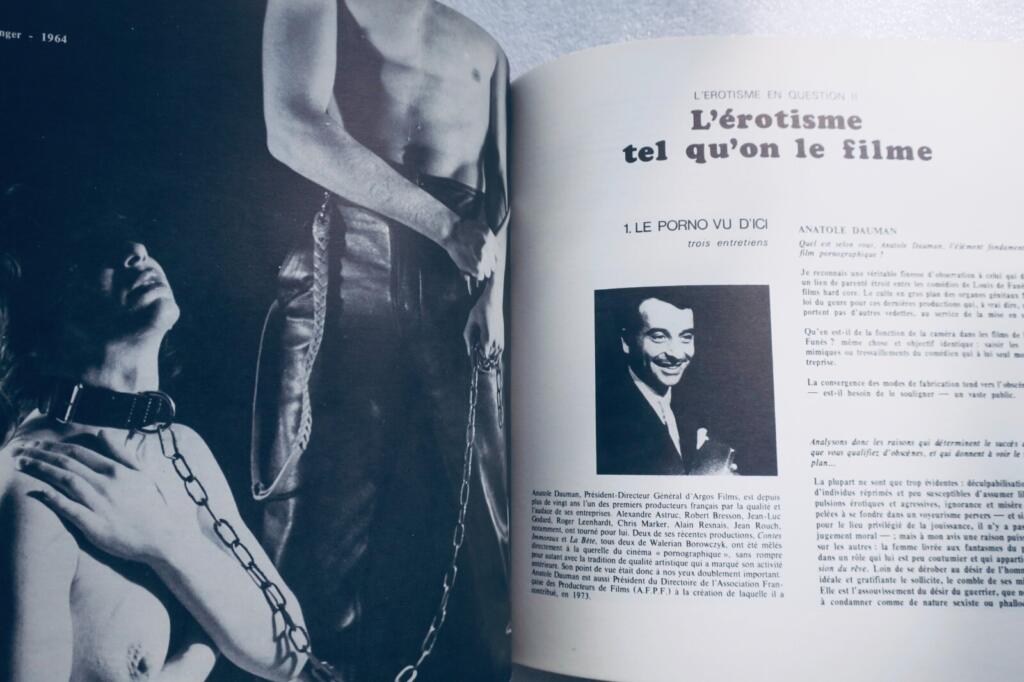 Cinéma d’aujourd’hui n°4 – L’érotisme en question dont L’érotisme selon Pasolini