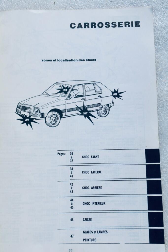Citroën Visa Mechanical Service Manual