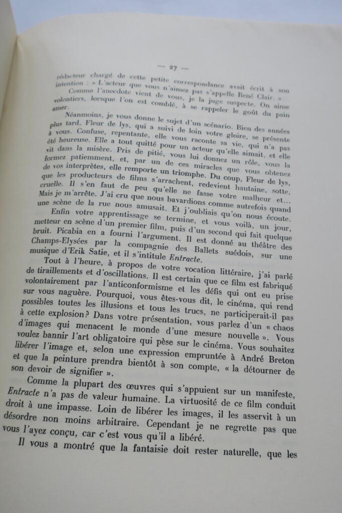 CLAIR René Discours prononcés dans la séance publique tenue à l&rsquo;Académie françai