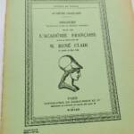 René Clair’s Academy Reception Speech 1962