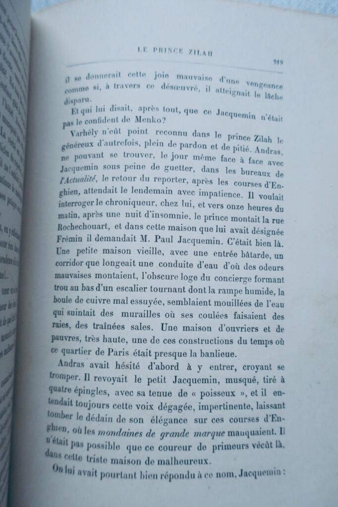 Parisian novel of intrigue and society