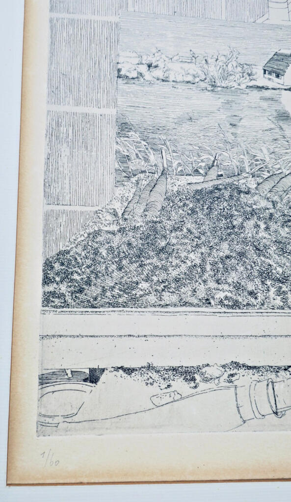 Claude Grobéty eau-forte 1972