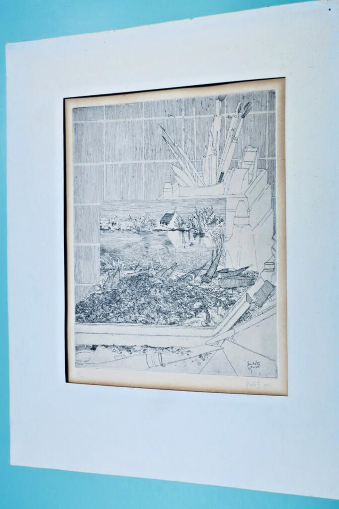 Claude Grobéty eau-forte 1972