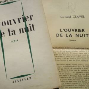 Clavel, Bernard L'Ouvrier de la nuit + dédicace