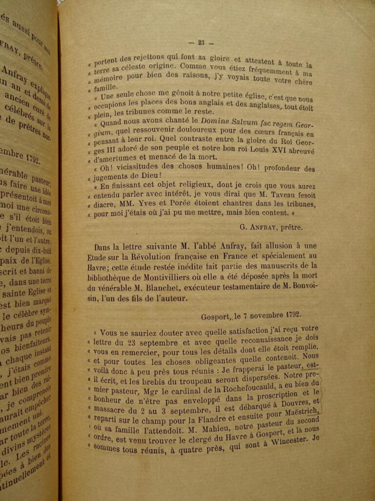 1892年イギリスのノルマン人聖職者
