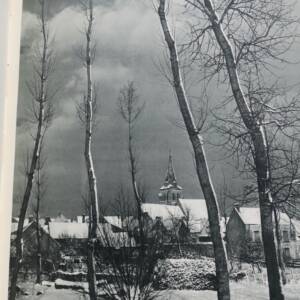 Clocher CIEL ET SES CLOCHERS-Envoi Daniel Jacomet 1954