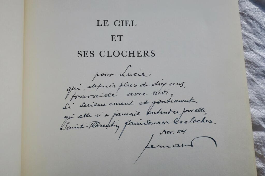 Clocher CIEL ET SES CLOCHERS-Envoi Daniel Jacomet 1954