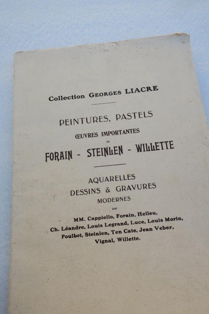 Gemälde und Pastelle von Forain, Steinlen, Willette