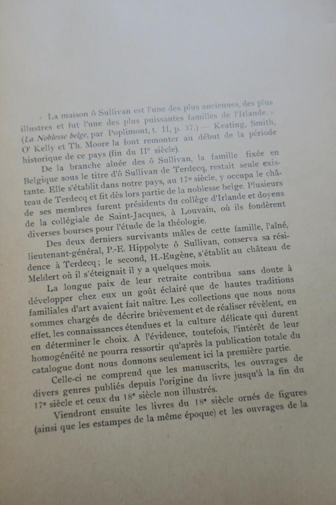 Sammlung seltener Bücher aus Terdecq Schlössern