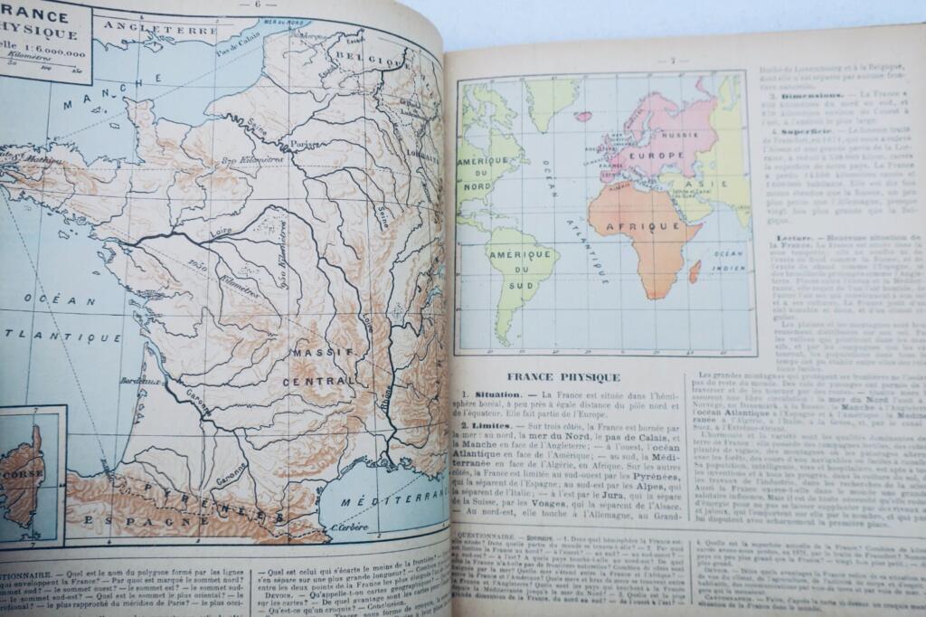 Colonies COURS DE GEOGRAPHIE METHODIQUE, LA FRANCE ET SES COLONIES 1910