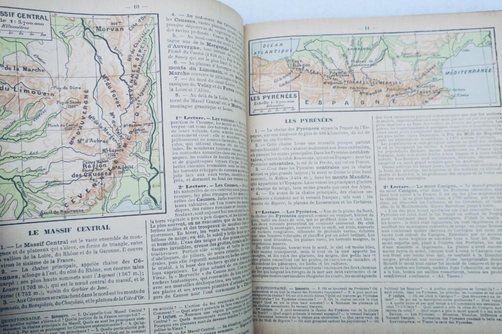 Colonies COURS DE GEOGRAPHIE METHODIQUE, LA FRANCE ET SES COLONIES 1910