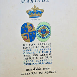 Comte de Paris Mariage de Son Altesse royale le prince Henri de France 1931