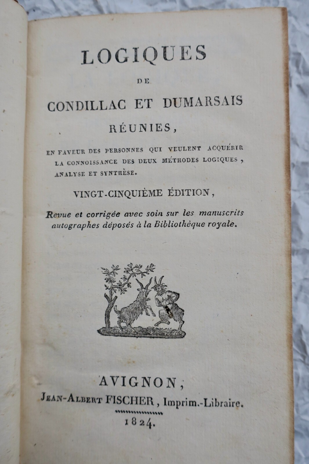 CONDILLAC, DUMARSAIS LOGIQUES 1824 – Image 8