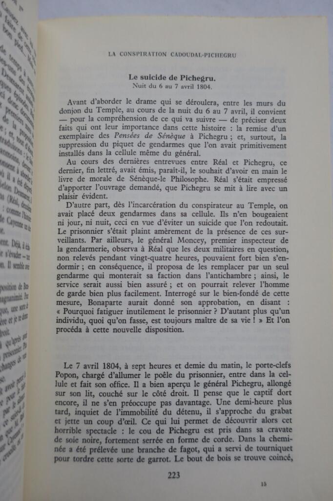 CONSPIRATEURS AU TEMPS DE NAPOLEON 1Er