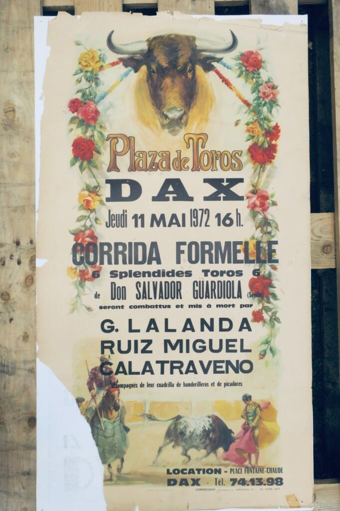 Corrida DAX corrida de Toros & plaza de Toros 2 affiches 1972