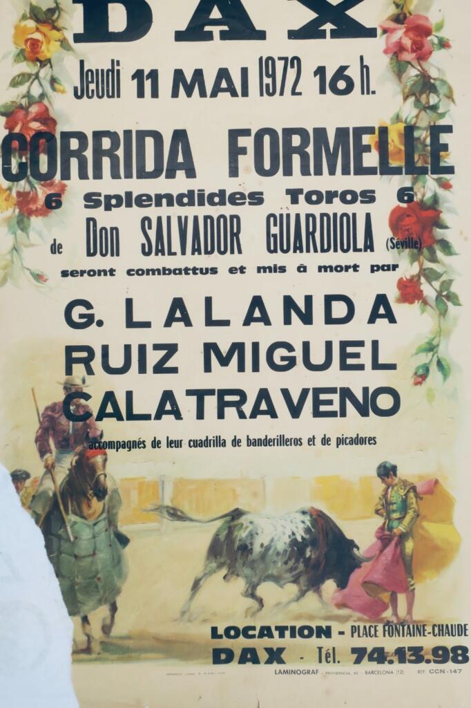 Corrida DAX corrida de Toros & plaza de Toros 2 affiches 1972