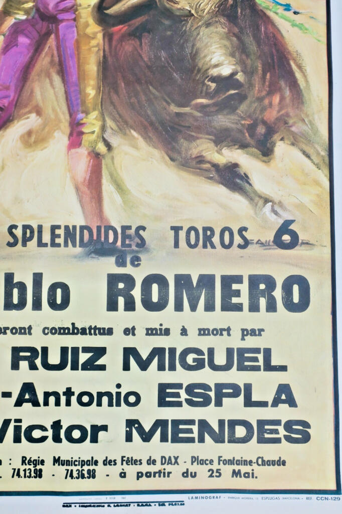 Corrida DAX corrida de Toros & plaza de Toros 2 affiches 1972