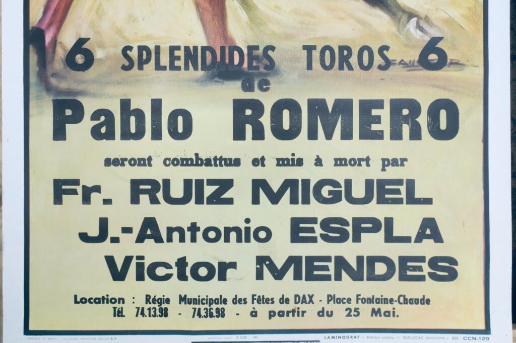 Corrida DAX corrida de Toros & plaza de Toros 2 affiches 1972