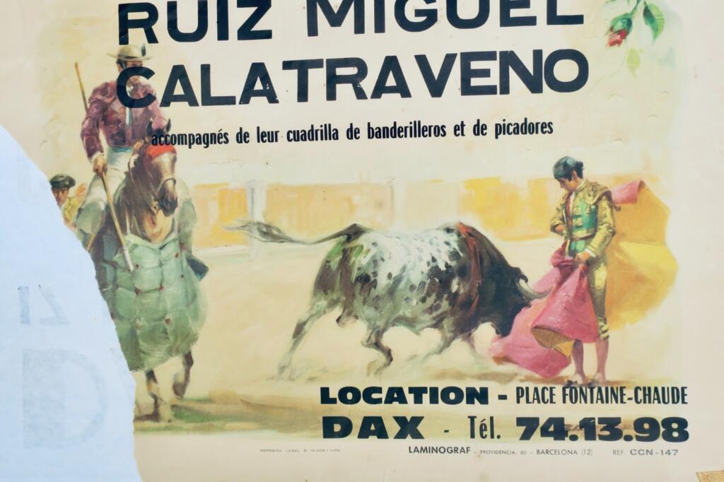 Corrida DAX corrida de Toros & plaza de Toros 2 affiches 1972