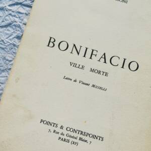 CORSE Paul Barboni - Lettre de Vincent Muselli Bonifacio, Ville morte