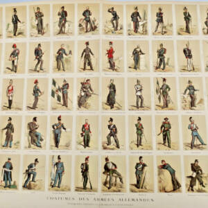 Costumes des armées allemandes 56 x 70 cm
