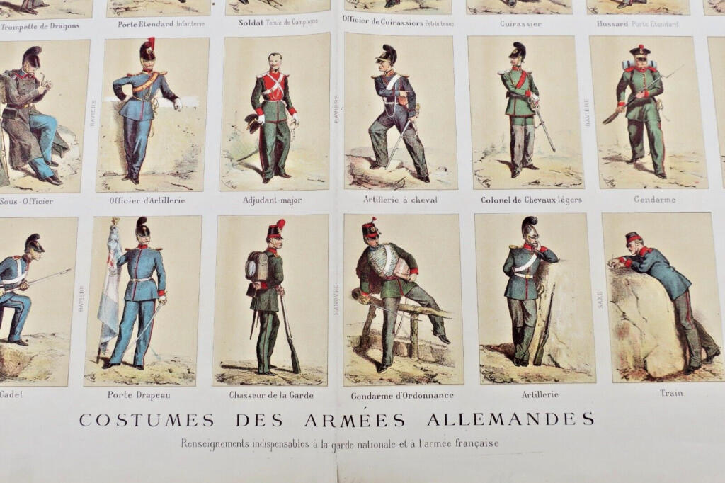 Illustrationen deutscher Armeeuniformen