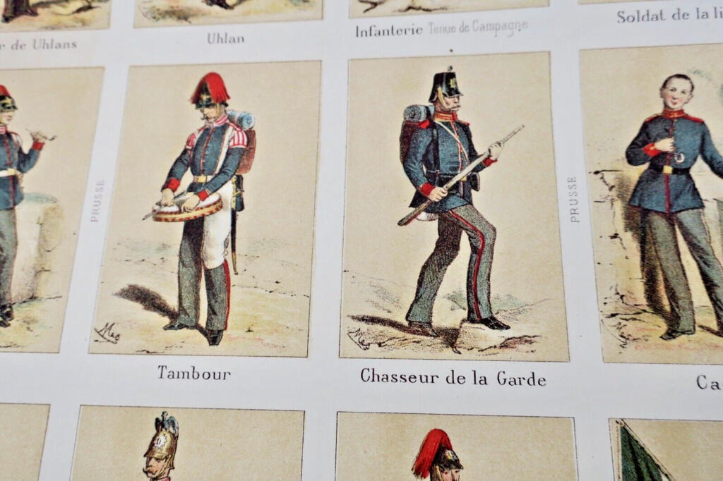 Illustrationen deutscher Armeeuniformen