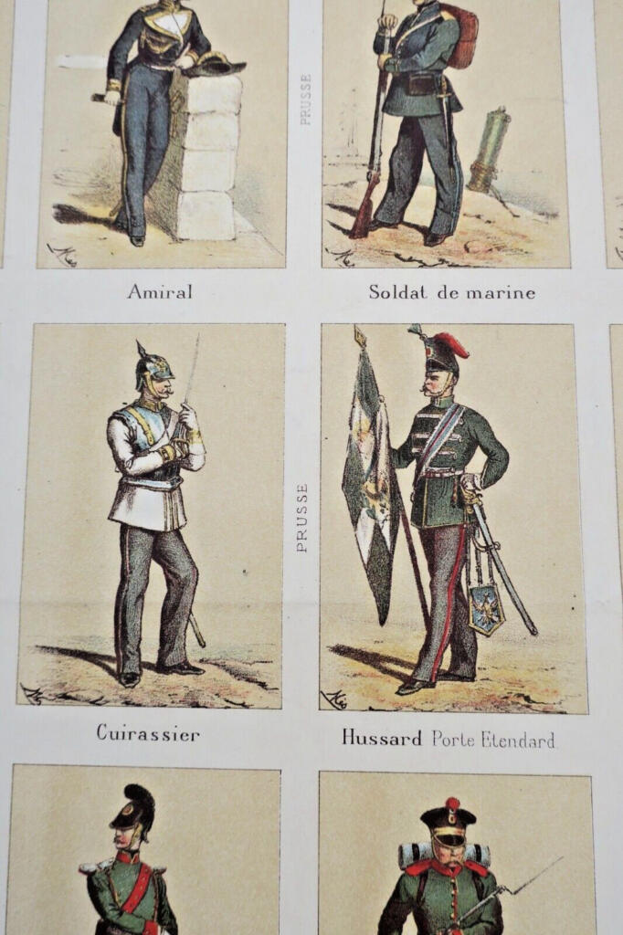 Illustrationen deutscher Armeeuniformen