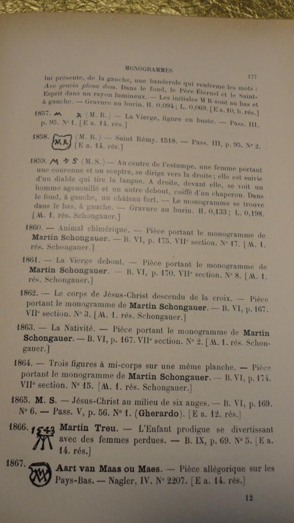 Courboin Summary Catalogue of the Engravings and Lithographs Comprising the Reserve
