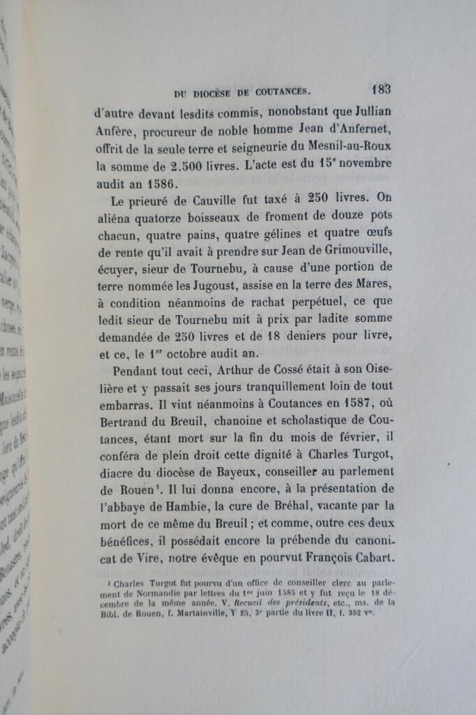 Coutances Histoire ecclésiastique du Diocèse de Coutances 1874