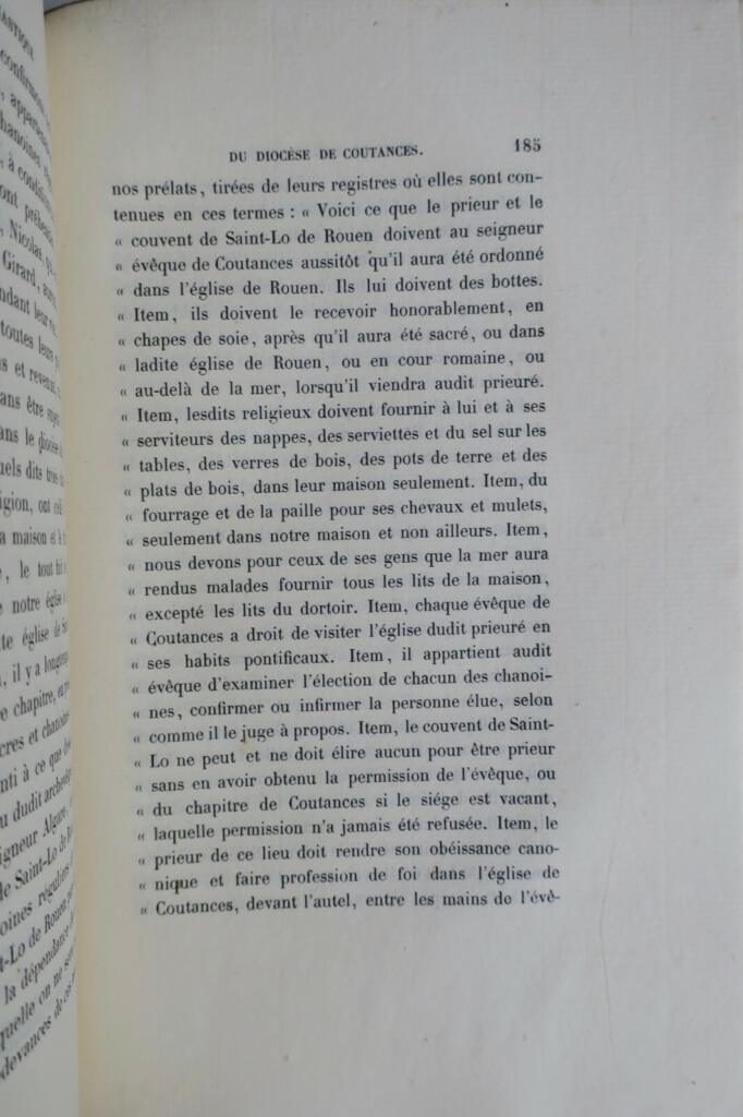 Coutances Histoire ecclésiastique du Diocèse de Coutances 1874