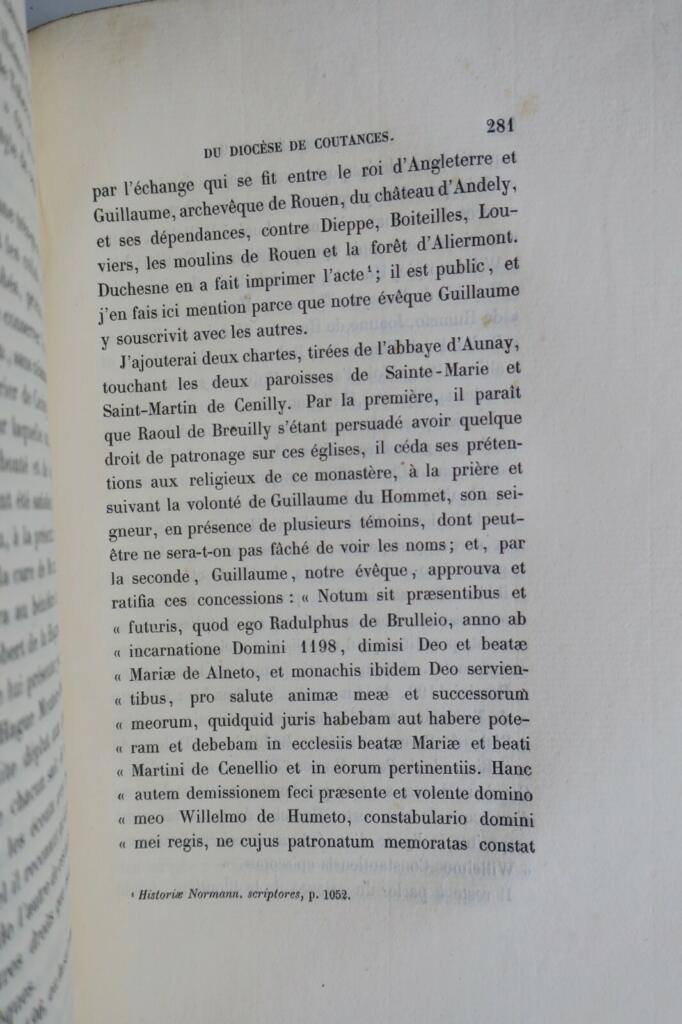 Coutances Histoire ecclésiastique du Diocèse de Coutances 1874