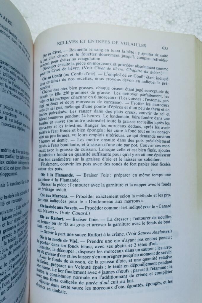 cuisine Auguste Escoffier Le guide culinaire : Aide-mémoire de cuisine pratique