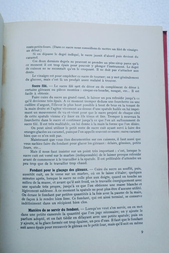 cuisine PELLAPRAT Les desserts. Recueil de patisserie et entremets simples 1946