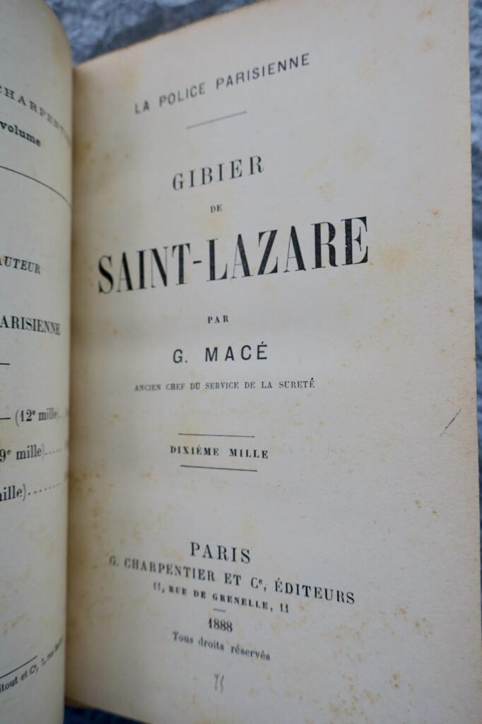 Exposé on Parisian Police Activities