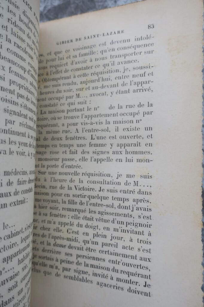Exposé on Parisian Police Activities