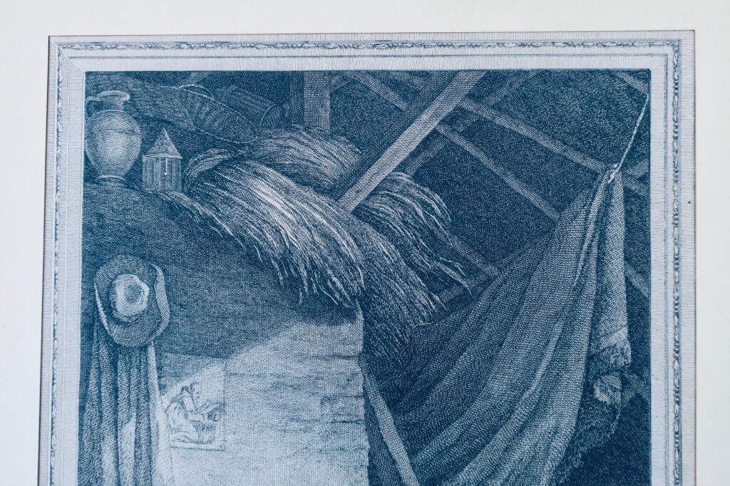 描绘智慧陷阱的版画
