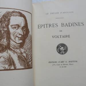Curiosa VOLTAIRE Epitres badines