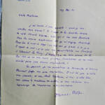 Daniel ROPS 2 belles lettres manuscrites autographes