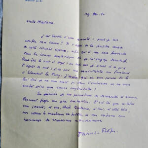 Daniel ROPS 2 belles lettres manuscrites autographes