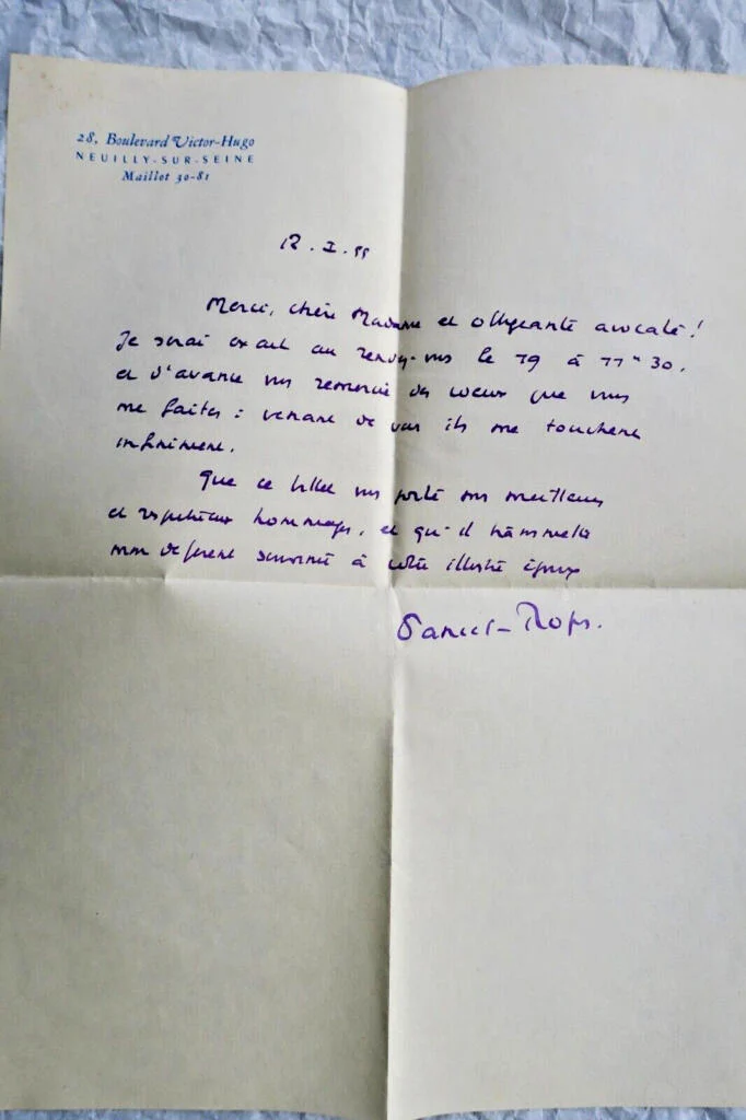 Two Autograph Manuscript Letters