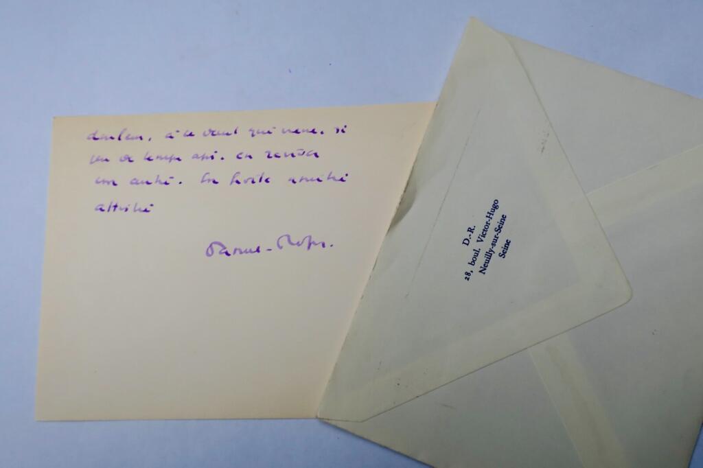 Autographed Letter from ROPS to Poet GREGH